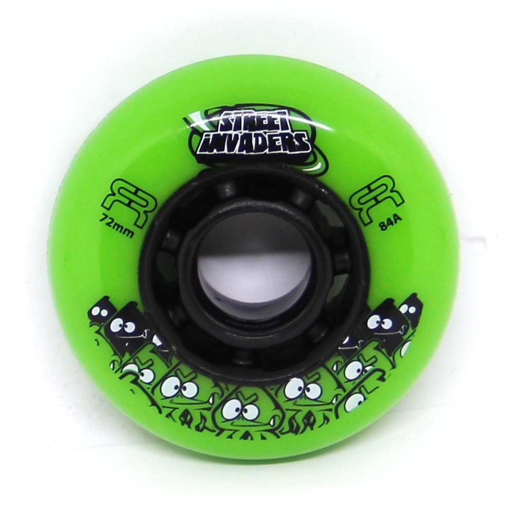 FR Skates Street Invaders Green Wheel 72mm x1