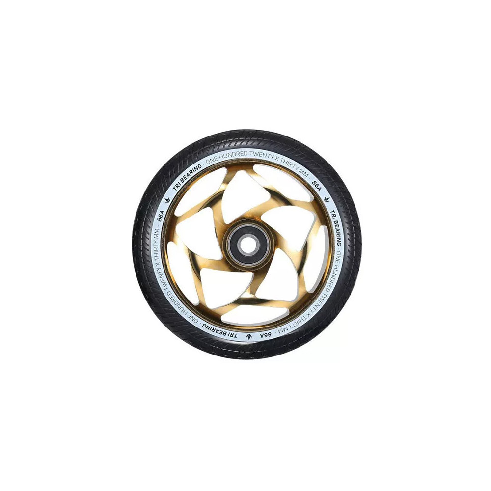 BLUNT Tri Bearing 120mm Gold Black Wheel x1