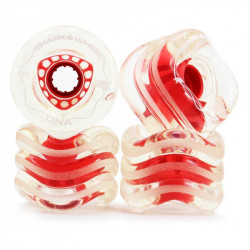 SHARK DNA 72mm Clear/Red Wheels x4