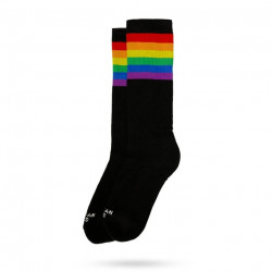 Chaussettes AMERICAN SOCKS Mid High Rainbow Pride Black