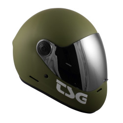 TSG Pass Olive Mat Helmet (+Bonus Visor)