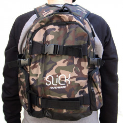 SLICK HARDWARE Skateboard Backpack Camo