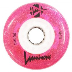 Roues LUMINOUS 80mm Glitter Pink x4
