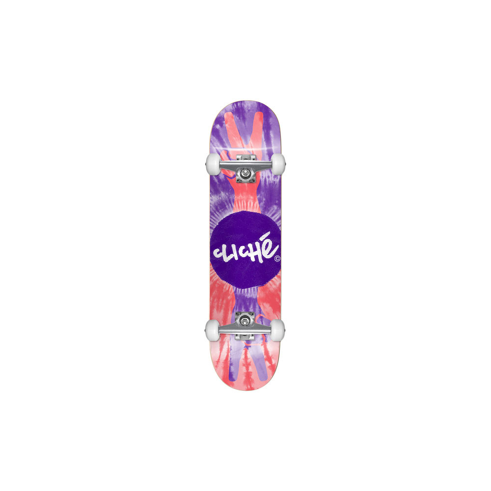 CLICHÉ Skateboard Peace Purple 8.0"