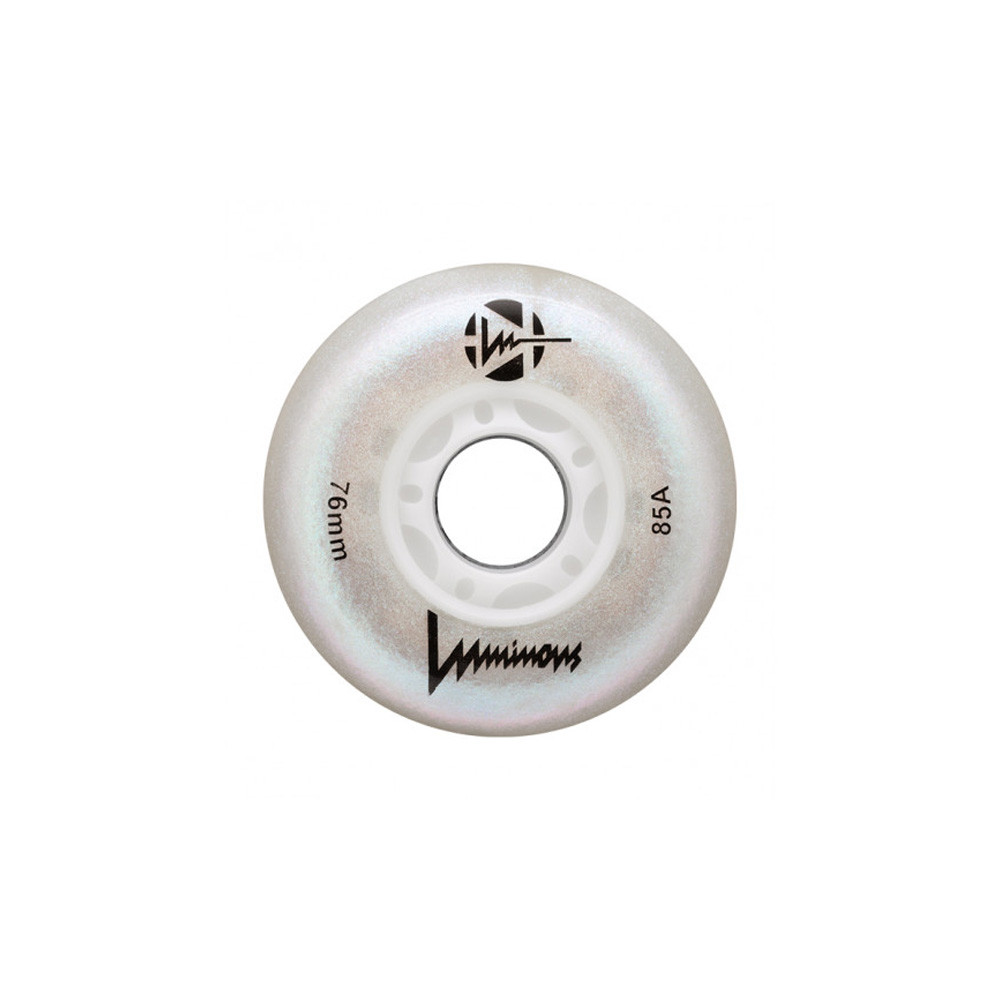 LUMINOUS 76mm White Pearl Wheels x1