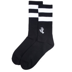 SANTA CRUZ Mini Mono Hand Stripe Black Socks