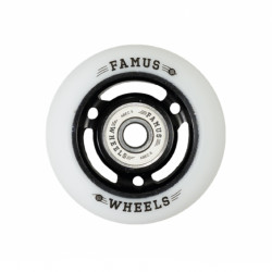 FAMUS Black/White 60mm Wheels x4