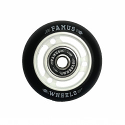 FAMUS White/Black 60mm Wheels x4