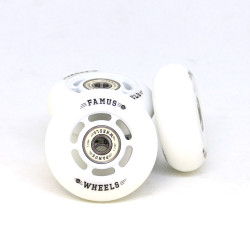 FAMUS White/White 64mm Wheels x4