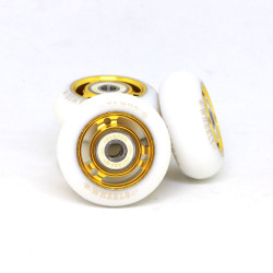 FAMUS Gold/White 60mm Wheels x4