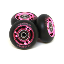 FAMUS Pink/Black 60mm Wheels x4