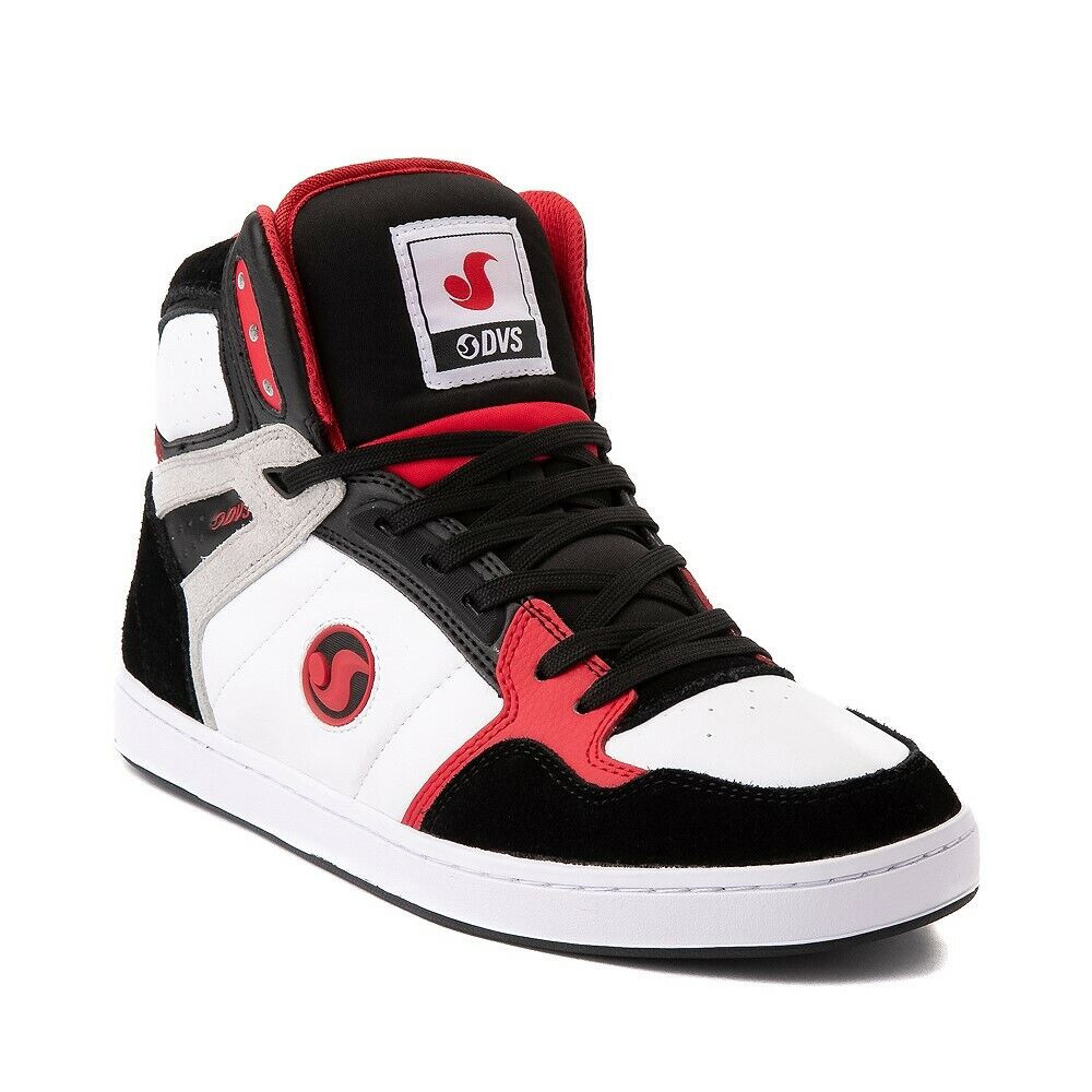 DVS Honcho White Black Red Suede
