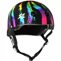S1 Lifer V2 Black Matte Rainbow Swirl Helmet