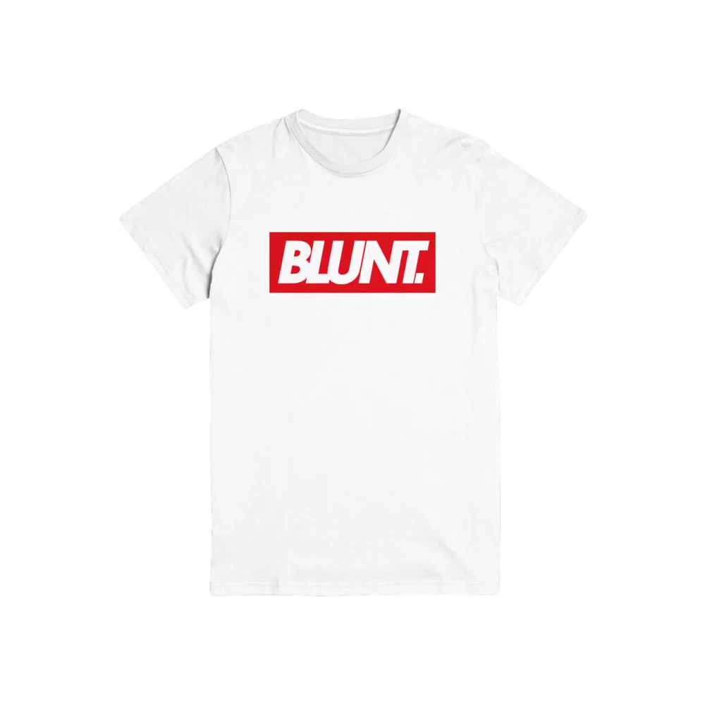 BLUNT Logo Red White Tee