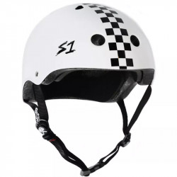 Casque S1 Mega Lifer White with Checkers Helmet