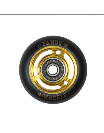 FAMUS Gold/Black 3 Spokes 60mm Wheels x4