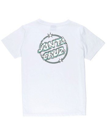 SANTA CRUZ Youth Glint Dot White T-shirt