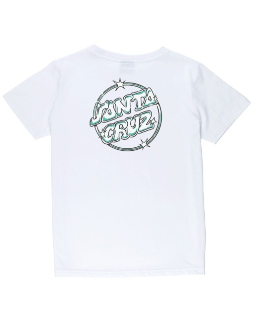 SANTA CRUZ Youth Glint Dot White T-shirt