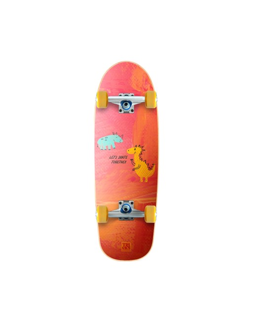 TRICKS Dinos 8.25" Mini Skateboard