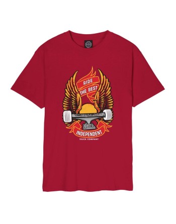 INDEPENDENT Ride Free Cardinal Red Tshirt