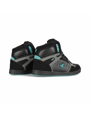 DVS Honcho Black Charcoal Turquoise Suede
