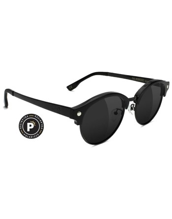 GLASSY Paul Matte Black Polarized High Roller Sunglasses