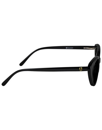 GLASSY Selina Premium Polarized Black Sunglasses