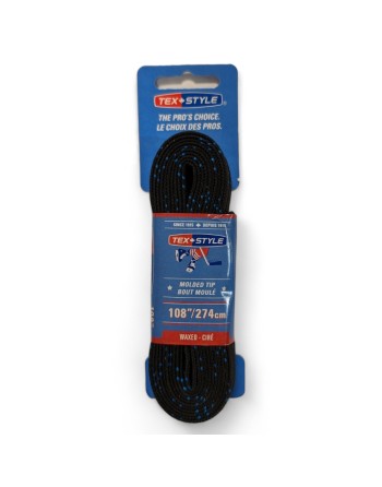 TEXSTYLE 1510MT Waxed Pro Laces Black/Blue 108"