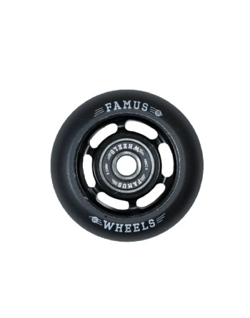FAMUS Black/Black 6 spokes 60mm Wheels x4