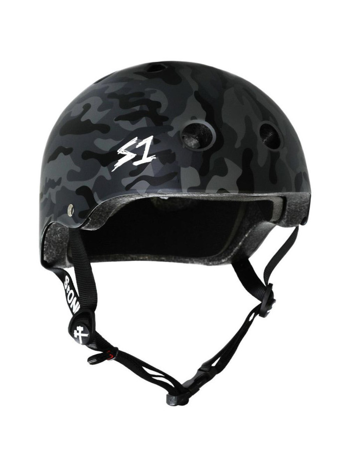 Casque S1 Lifer Noir Brillant Taille XL 57,2 Cm - Certifié Multi-impact Pour Skate, BMX, Roller Derby - Protection Renforcée