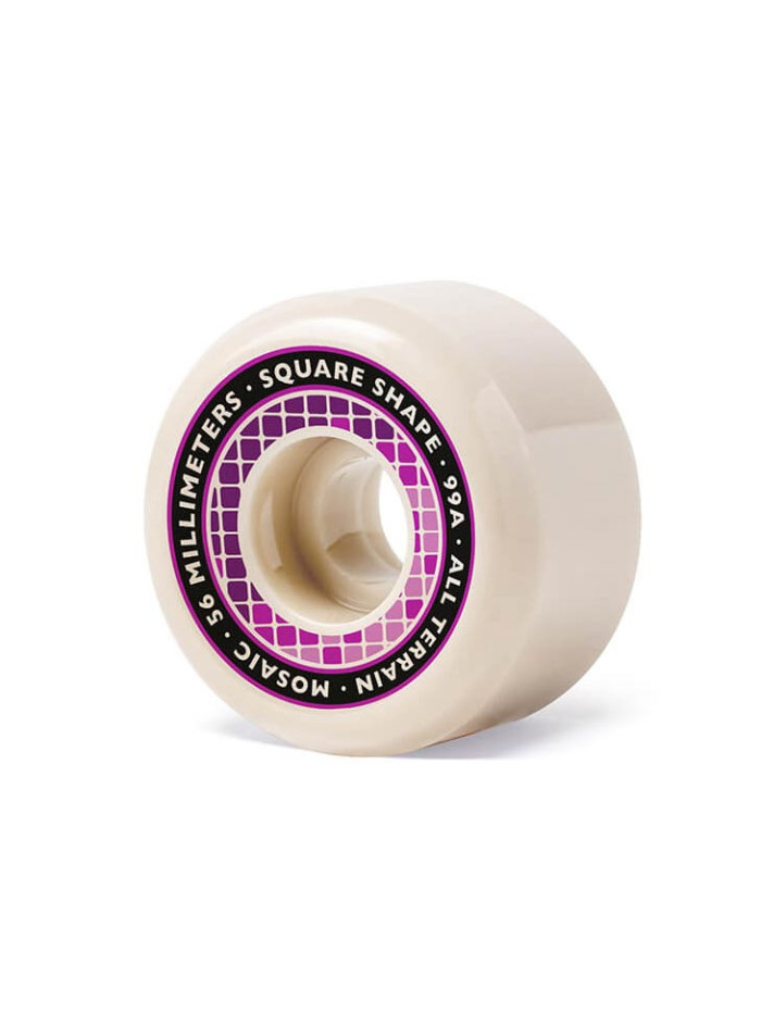 Lot De 4 Roues De Skateboard Ripper 54mm 97A - Polyuréthane Blanc - Neuf Sous Emballage