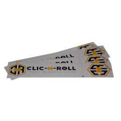 CLIC-N-ROLL Hero Logo 2in1 Stickers